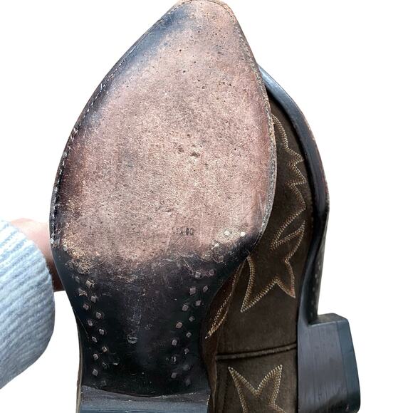 Old Gringo Black and Brown Embroidered Cowboy Boots - Picture 4 of 8